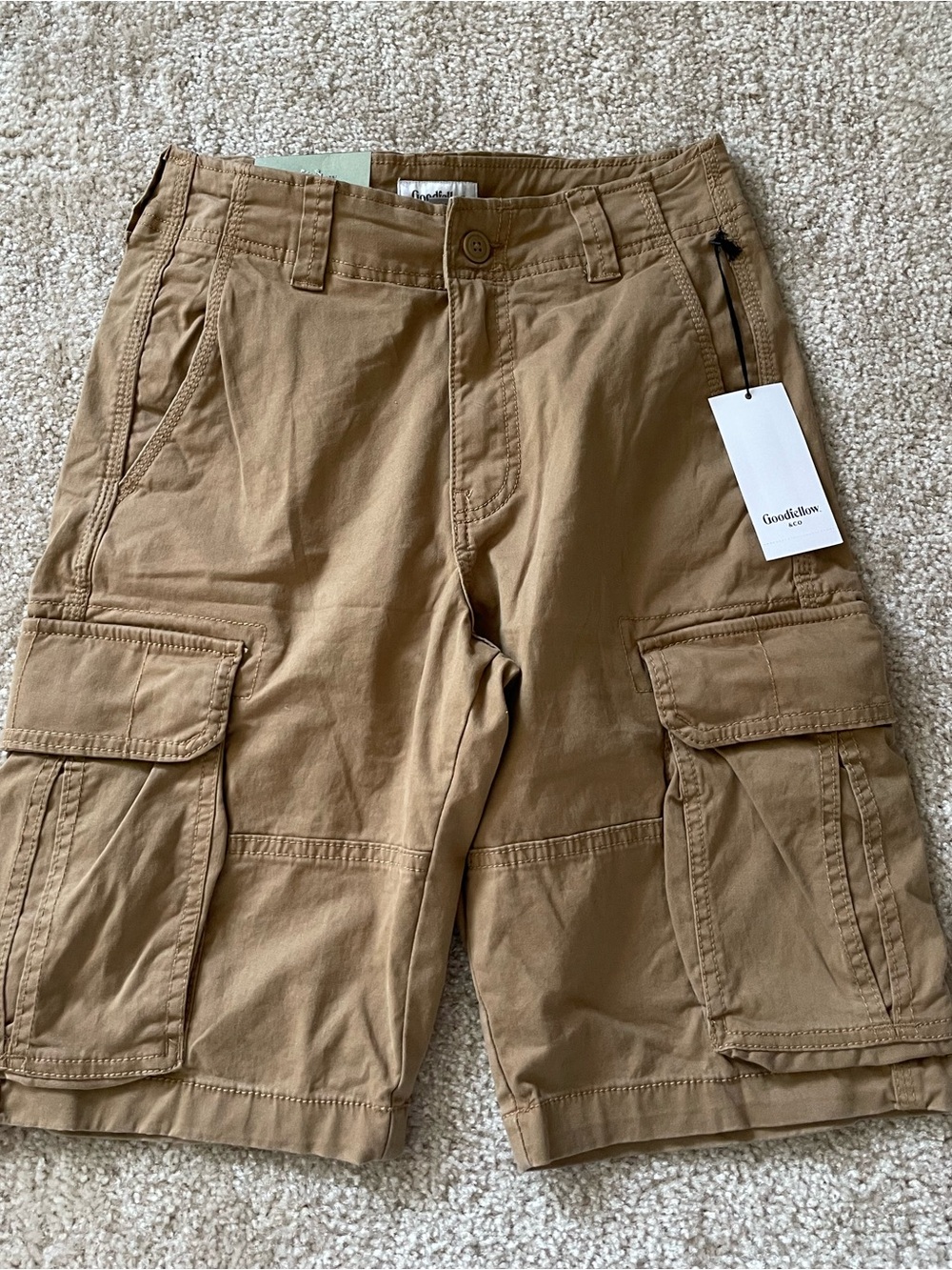 NWT Goodfellow Khaki Cargo Shorts Men’s Size 28